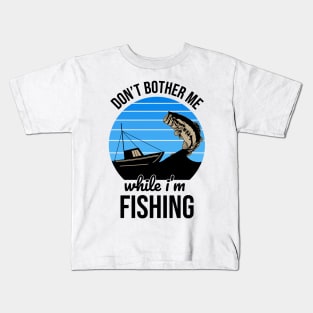 Dad Daughter Fishing Kids T-Shirt